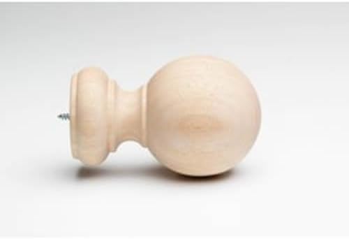 Kirsch Wood Trends Classics Ball Finial for 2" Pole (Unfinished, MPN# 5508EG091)