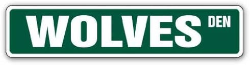 SignMission 6" X 24" Aluminum Sign - Wolves