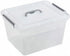 Jekiyo Clear Plastic Storage Bin – 12 Quart Latching Box with Lid, 1 Pack