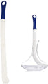 Wine Cleaning Brush, Flexible Long Bottle Cleaner for Decanters, Goblets, Glasses, Dark Blue