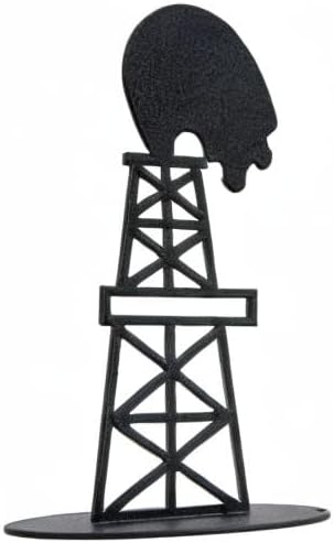 Innovative Fabricators, Inc. American Steel Oil Derrick Cake Topper, 7 Inch, Made in USA
