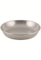 Winco Brushed Aluminum Seafood Tray - 12" Diam.x1-1/2 D, Single Tray
