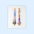 Dignovel Studios 11X14 DN529 Unframed Human Spine Bone Anatomy Medical Doctor Watercolor Art Print Poster Housewarming