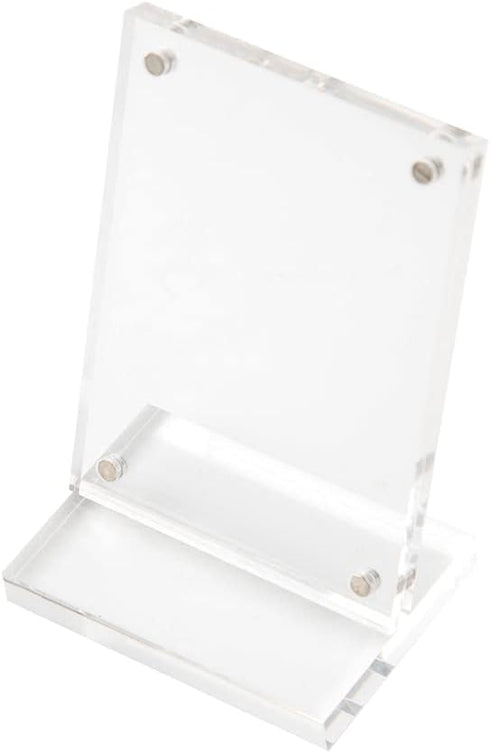 Baseball Card Display Stand Clear Acrylic Sports Graded Card Easel Holders Case Magnetic Frame (1)