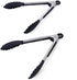 Farberware Classic Mini Nylon Tipped Tongs, Set of 2, Black