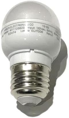 W11216993 W11125625 Whirlpool Refrigerator Light Bulb Replacement, Wattage: 3.6w, White