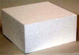 Golda's Kitchen Square Cake Dummy, 16" × 4"H