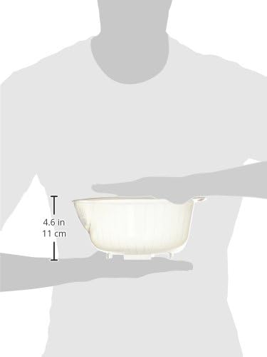 Rice Washing Bowl with Strainer, 2.5-Quart Capacity