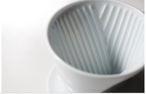 Kalita HASAMI & Kalita HA101#01010 Coffee Dripper, Porcelain Hasami Ware for 1-2 People