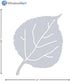WindowAlert Aspen Leaf Anti-Collision Decal - UV-Reflective Window Decal to Protect Birds from Glass Collisions