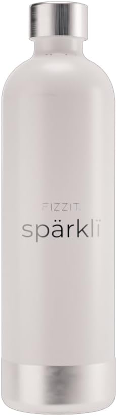 Stainless Steel Carbonation Bottle and Water Bottle, White