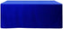 BEEKAY 1 8 3 96" Inch 30" Inch Pc Feet Royal Blue Fitted Open Back Rectangular Sided Table Cloth X Polyester Washable