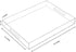 Clear Sturdy Acrylic Serving Tray with Handles, 12x16 Inch, Kitchen Countertop, Makeup Drawer Organizer
