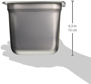 Winco SPJL-606 Anti-Jamming Steam Pan - 44202 by 6-Inch, Standard Weight, Stainless Steel