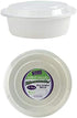 Premium Deep Round White Containers - 9" (Pack of 6) - Stackable & Leak-Proof Design for Meal Prep and Storage