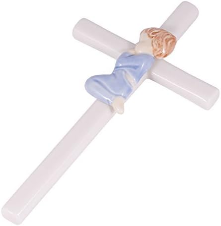 Roman Giftware Inc. Children's Gifts, New Baby, 7.5" H Valencia Praying BOY, Durable & Inspirational