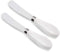 ONTUBE Butter Knife Set of 2, Stainless Steel Blade with Porcelain Handle, Big Circle Cheese Spreader Knives