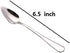4 Piece Colorful Stainless Steel Grapefruit Spoons, 6.5 Inch Metal Spoons for Dessert, Fruit, and Salad