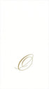 Caspari O, White Pearl Paper Linen Guest Towels, Monogram Initial, Pack of