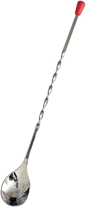 Rattleware 11" Twist Spoon, Stainless Steel Bar Spoon, Long Handle Twisted Mixing Spoon for Bartenders