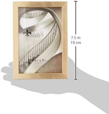 Lawrence Frames Galvanized Expressions 4x6 Chloe Contemporary Gold Picture Frame, 708046