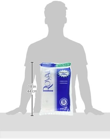 Royal Dirt Devil 2066247001 Paper Bag, White Type B Upright Top Fill, 10 Pk