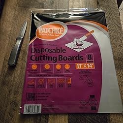 Disposable Cutting Board Sheets - 11"x14" Flexible Plastic Mats (8 Pack)