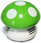 Honbay Mini Cute Table Dust Vacuum Cleaner - Mushroom Shaped Portable Corner Desk Sweeper (Green)