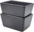 Sizikato Matte Black Porcelain Sugar Packet Holder, 5 Oz Tea Bag Bowl