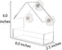 Window Bird House Feeder - Extra Strong Suction Cups Clear Bird Seed Holder for Outside Birdhouse Shape