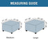 ADPON Square Velvet Ottoman Covers Ottoman Slipcover Square Footstool Protector Covers Storage Stool Ottoman Covers