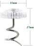 50 Pieces Upholstery Tacks - Twist Pins for Slipcovers and Bedskirts with Clear Head Screw Nail