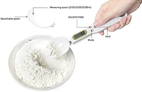 Meichoon Digital Food Scale Spoon, High Precision Kitchen Scale with Tare Function for Weighing Dry Liquid Ingredients,
