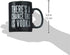 Primitives by Kathy Black and White Stoneware Coffee Mug, 20-Ounce, "There's A Chance This is Vodka"
