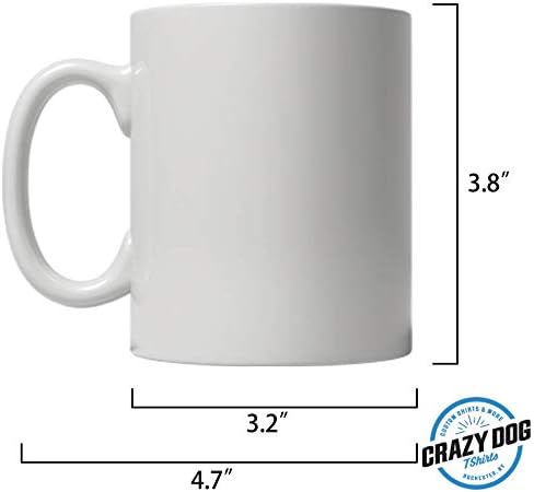 Crazy Dog T-Shirts Funny Wake and Bake Mug – White Ceramic Coffee Cup with Pot Leaf Design – Stoner Gift for Marijuana