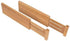 Large Bamboo Drawer Organizer - Expandable Kitchen Drawer Dividers (17" - 21.5") - 6 Pack Adjustable Separators