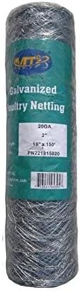 20GA 18 inches 150 2 inches Galvanized Hexagonal Poultry Netting Chicken Wire x feet x Mesh