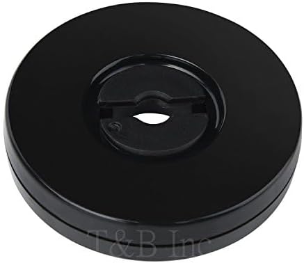TamBee 4PCS 2Inch Acrylic Lazy Susan Turntable Organizer - Black Revolving Display Base for Kitchen Pantry
