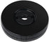 TamBee 4PCS 2Inch Acrylic Lazy Susan Turntable Organizer - Black Revolving Display Base for Kitchen Pantry
