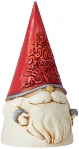 Enesco Jim Shore Heartwood Creek Nordic Noel Floral Hat Gnome Figurine, 3.86 Inch, Multicolor