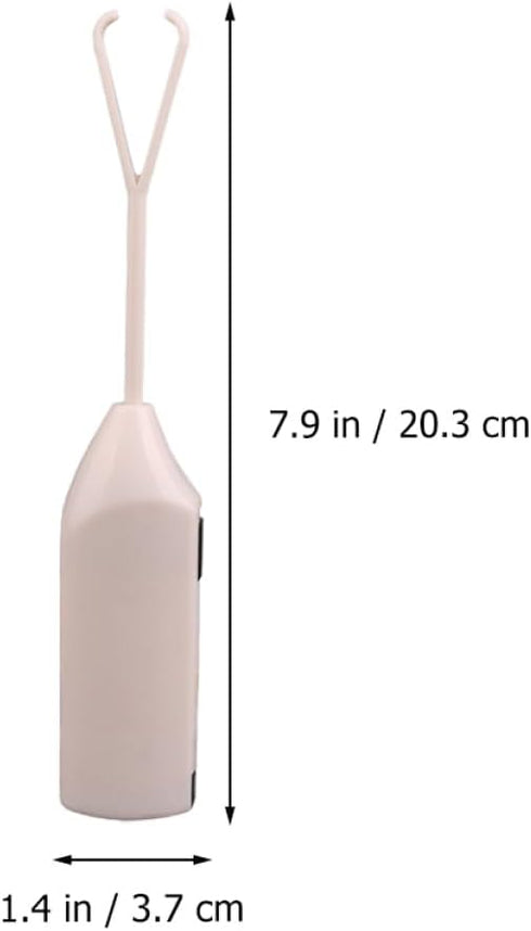 2pcs Electric Hand Held Egg Mixer, Mini Blenders, Hand Crank, White Plastic, Cake Frother