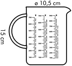 Tescoma Measuring Jar for 30oz, 1.0 Litre, Made of Glass, 630434.00