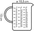 Tescoma Measuring Jar for 30oz, 1.0 Litre, Made of Glass, 630434.00