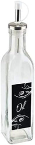 TopNotch Outlet 2-Piece Set Oil and Vinegar Dispensers - Oil and Vinegar Glass Bottle - Form Meets Function in These
