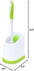 Pine-Sol Toilet Bowl Cleaner Brush with Holder, Heavy Duty Wand, Non-Slip Handle, Bathroom Supplies, Yellow