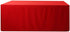 BEEKAY 1 4 3 48" Inch 24" Inch Pc Feet Red Fitted Open Back Rectangular Sided Table Cloth X Polyester Washable Fabric