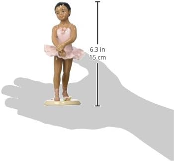 20901 African American Ballerina in Pink Dress, 6 1/8" H