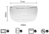 high temperature resistant double layer glass bowl borosilicate heat-resistant glass tableware transparent fruit salad bowl (250ml double bowl) by GracesDawn