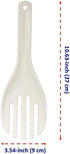 White Jumbo Large Plastic Rice Paddle Spatula, 10.63" Long, Serving Spoon for Rice and Potato
