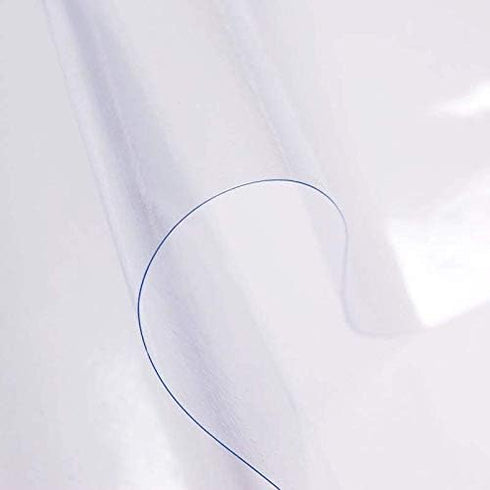 sancua Clear Plastic Waterproof Tablecloth, 60 x 84 Inch Vinyl PVC Rectangle Protector for Dining Tables, Parties &